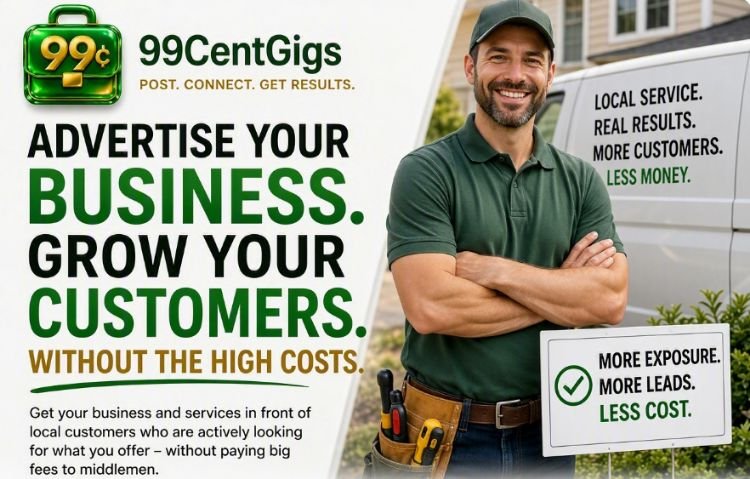 99CentGigs — Advertise your business. Grow your customers. Without the high costs.